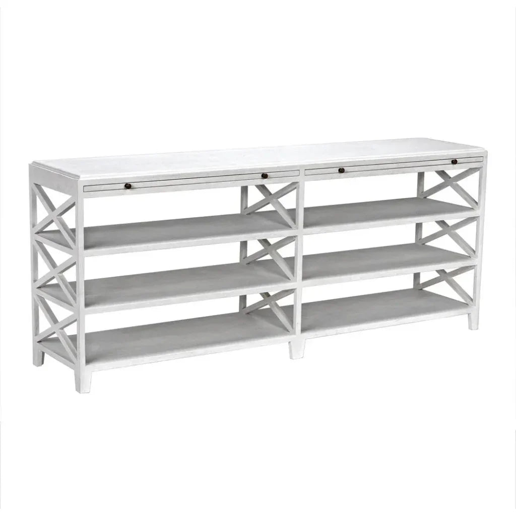 Sutton Console, White Wash - LOOMLAN - Noir - Console Tables