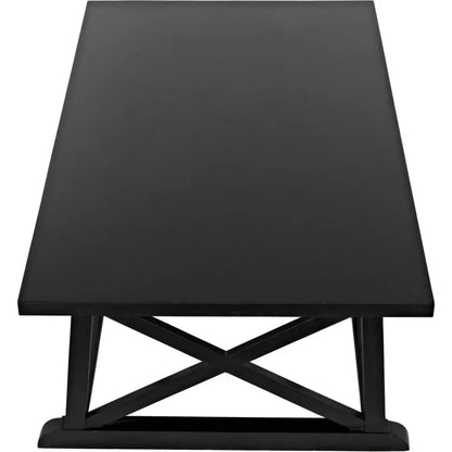 Sutton Wood Black Rectangle Coffee Table - LOOMLAN - Noir - Coffee Tables