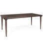 Suvan Wooden Brown Rectangular Dining Table-Dining Tables-Mercana-Small-Dark Brown-LOOMLAN