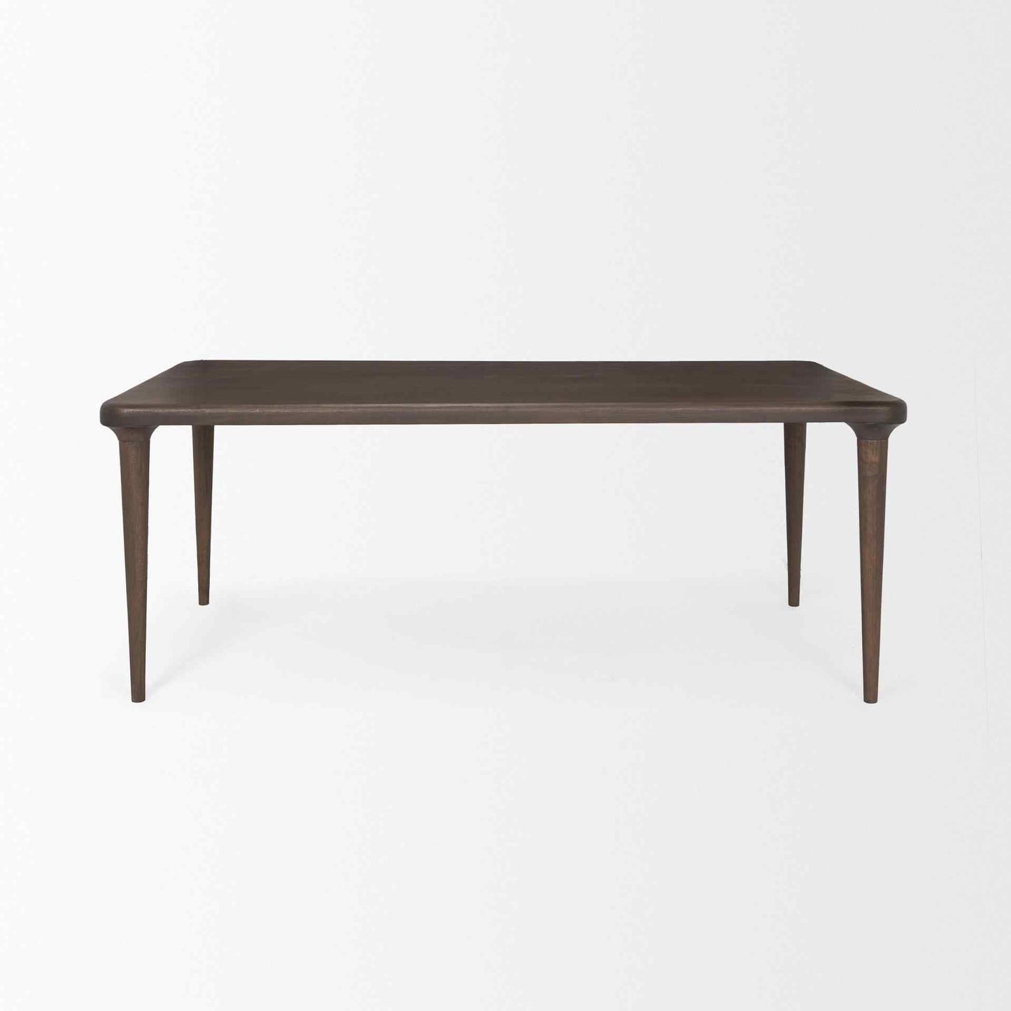 Suvan Wooden Brown Rectangular Dining Table-Dining Tables-Mercana-LOOMLAN