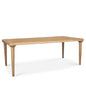 Suvan Wooden Brown Rectangular Dining Table-Dining Tables-Mercana-Large-Light Brown-LOOMLAN