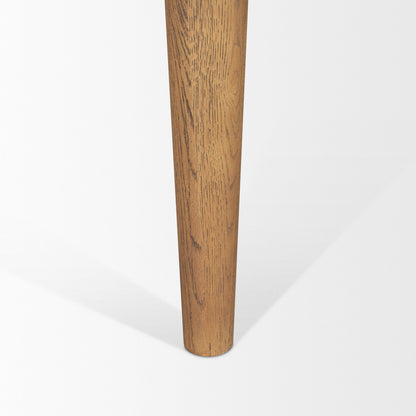 Suvan Wooden Brown Rectangular Dining Table-Dining Tables-Mercana-LOOMLAN