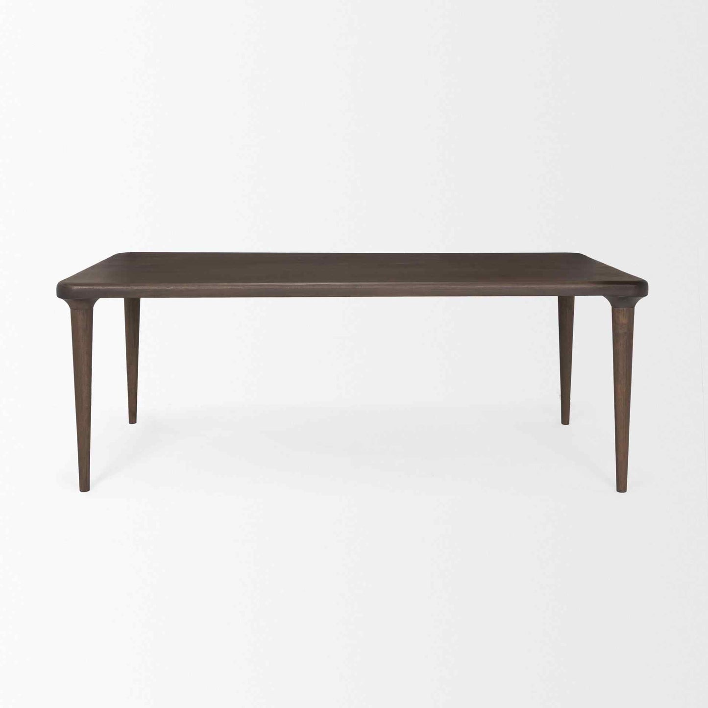 Suvan Wooden Brown Rectangular Dining Table-Dining Tables-Mercana-LOOMLAN