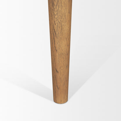 Suvan Wooden Brown Rectangular Dining Table-Dining Tables-Mercana-LOOMLAN