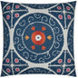 Suzandozi Denim Global Blue Large Throw Pillow Insert - LOOMLAN - D.V. Kap - Throw Pillows