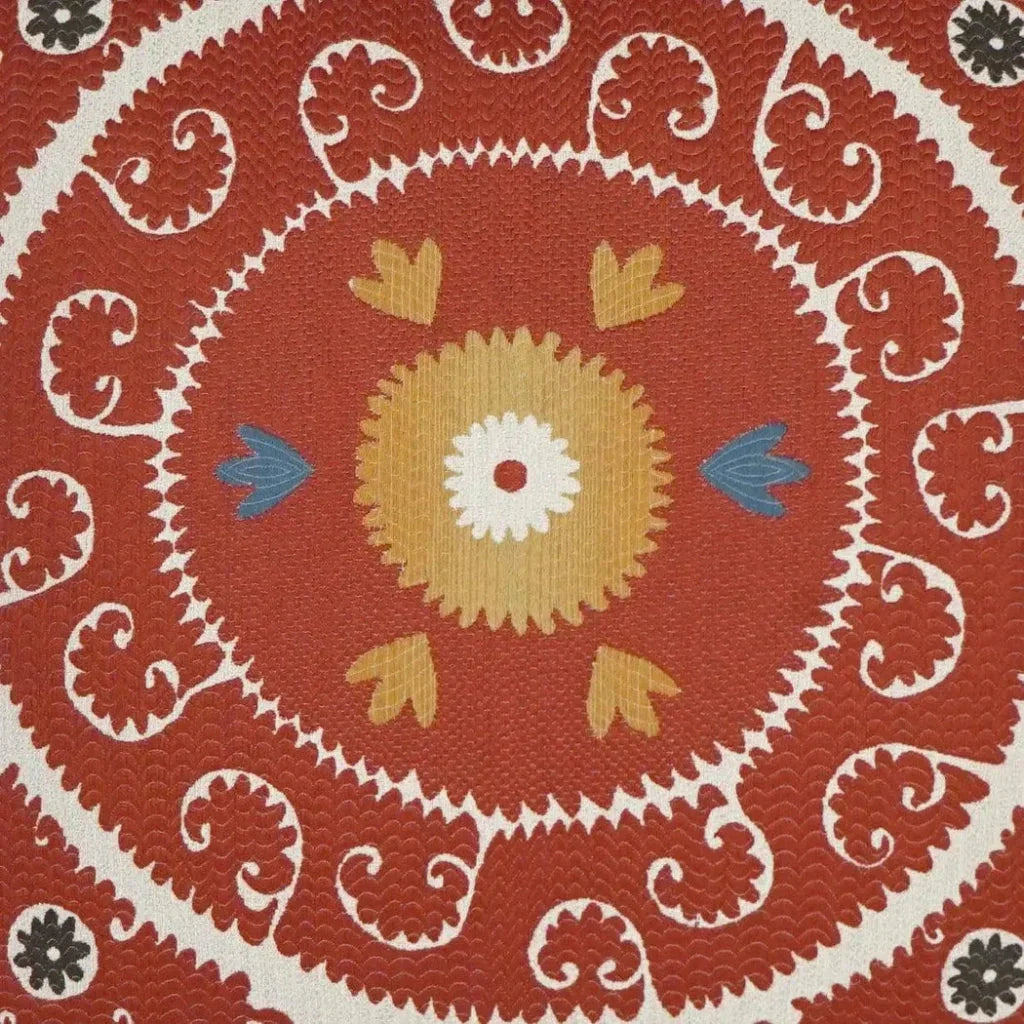 Suzandozi Fiesta Global Red Large Throw Pillow Insert - LOOMLAN - D.V. Kap - Throw Pillows