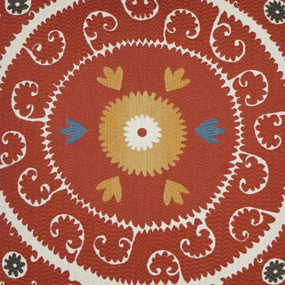 Suzandozi Fiesta Global Red Large Throw Pillow Insert - LOOMLAN - D.V. Kap - Throw Pillows