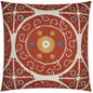 Suzandozi Fiesta Global Red Large Throw Pillow Insert - LOOMLAN - D.V. Kap - Throw Pillows