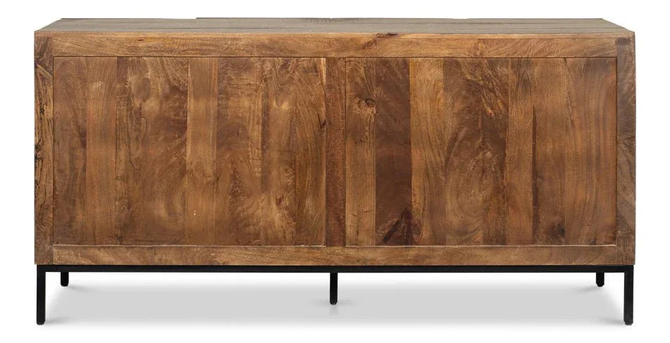 Suzette Four Door Wood Sideboard - LOOMLAN - Sarreid - Sideboards