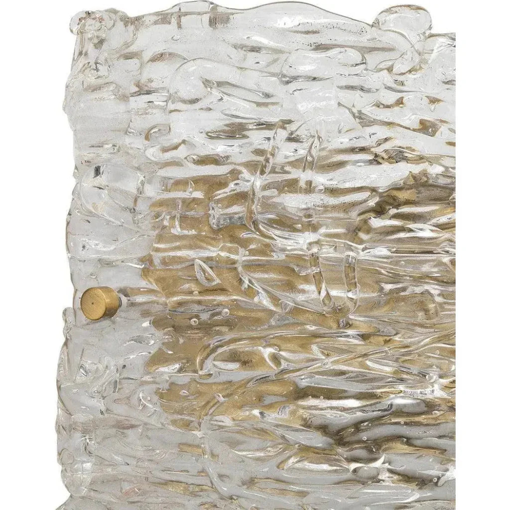 Swan Curved Glass Wall Sconce