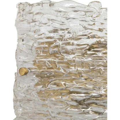 Swan Curved Glass Wall Sconce