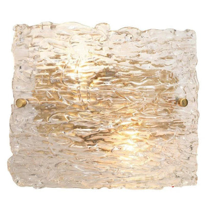 Swan Curved Glass Wall Sconce