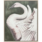 Swan Dance White Canvas Art