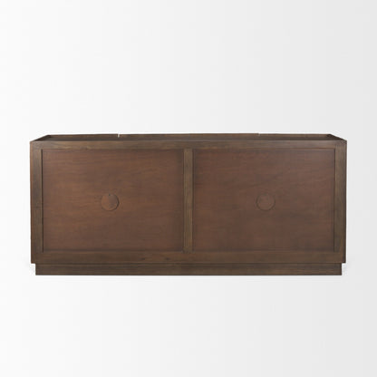 Swanson Wooden Brown Scalloped Sideboard