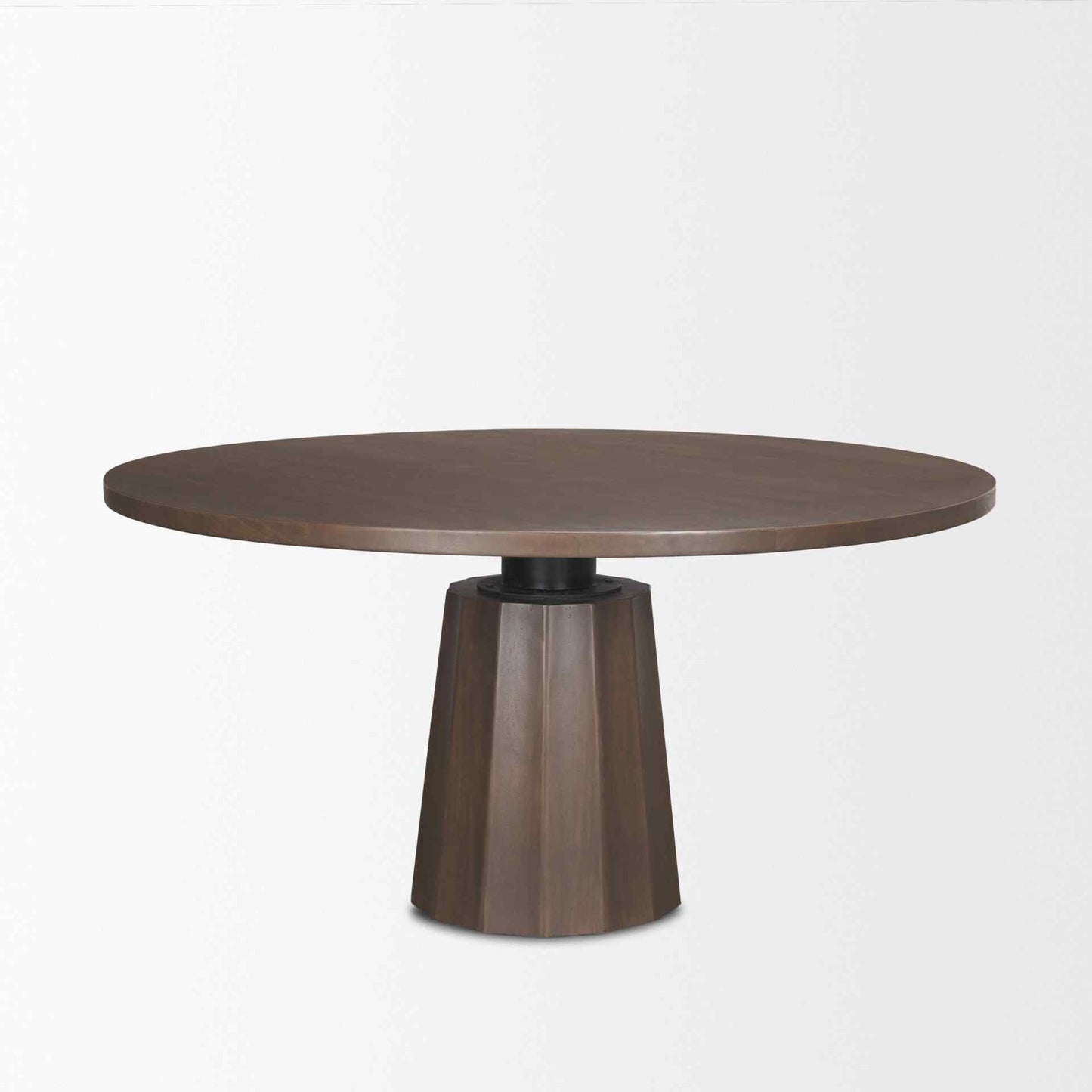Swanson Wooden Round Pedestal Dining Table-Dining Tables-Mercana-LOOMLAN