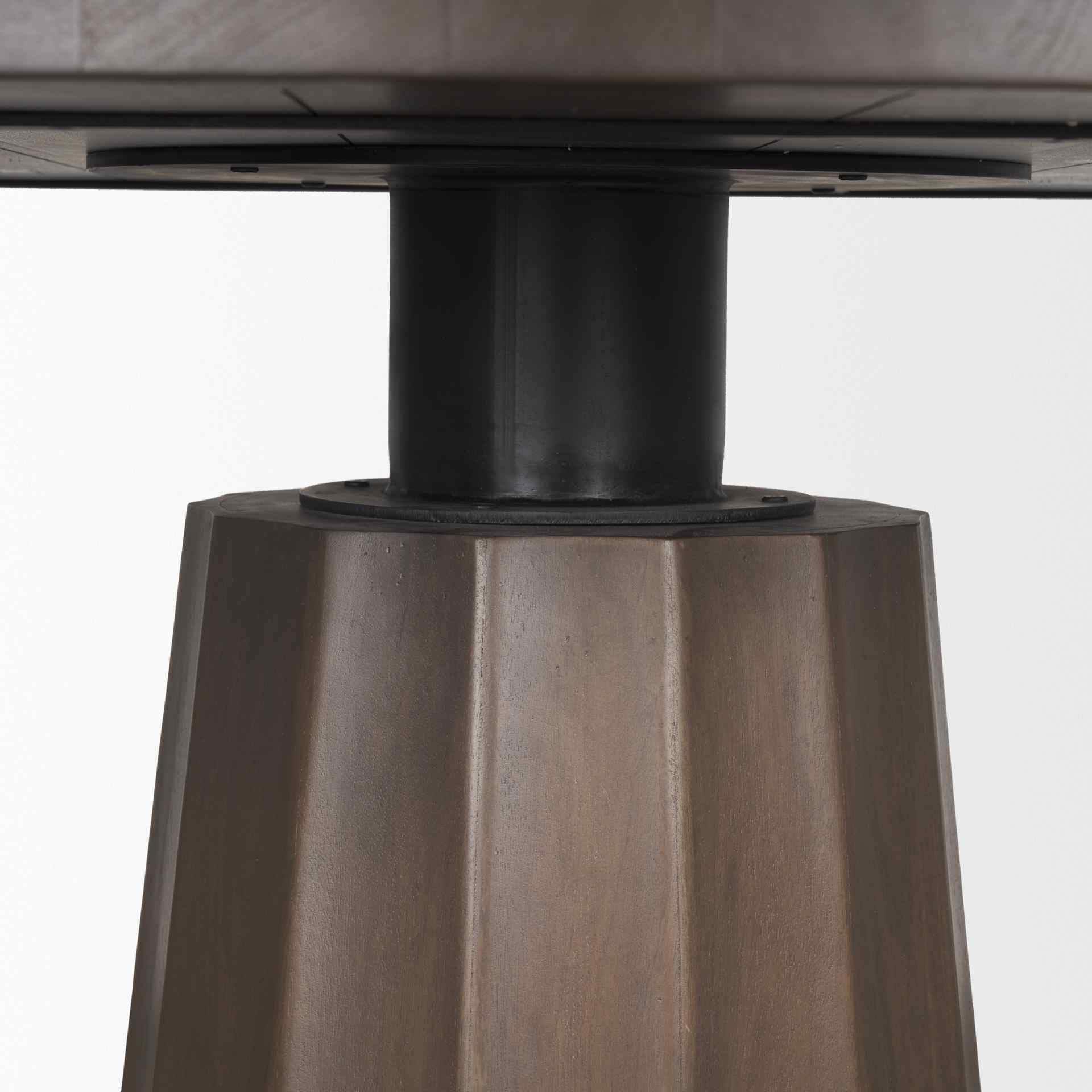 Swanson Wooden Round Pedestal Dining Table-Dining Tables-Mercana-LOOMLAN