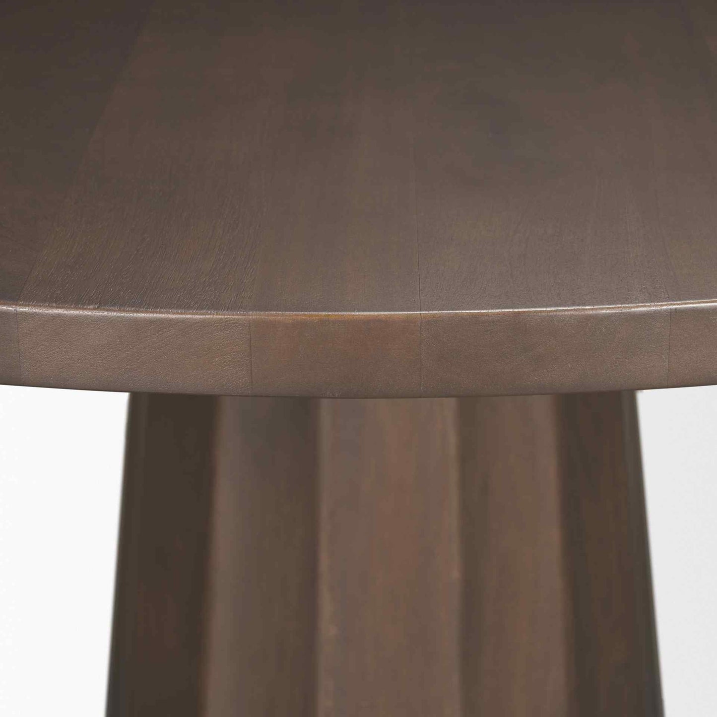 Swanson Wooden Round Pedestal Dining Table-Dining Tables-Mercana-LOOMLAN