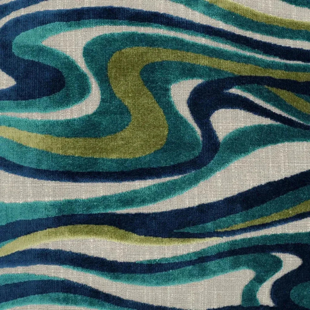 Sway Blue Throw Pillow With Insert - LOOMLAN - D.V. Kap - Throw Pillows