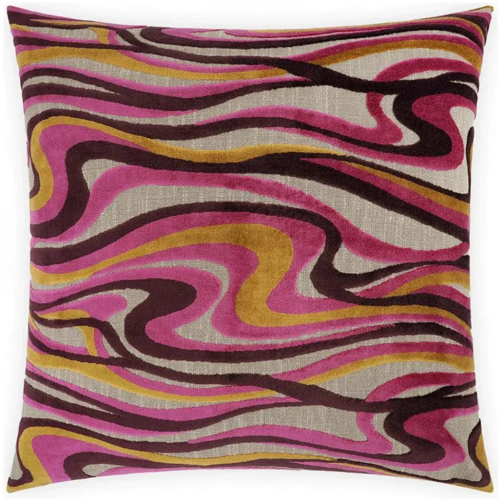 Sway Fuchsia Multi Color Throw Pillow Insert - LOOMLAN - D.V. Kap - Throw Pillows