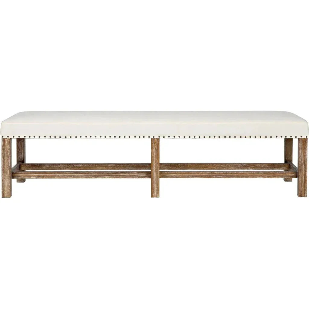 Sweden Wood Grey Wash Bench - LOOMLAN - Noir - Bedroom Benches