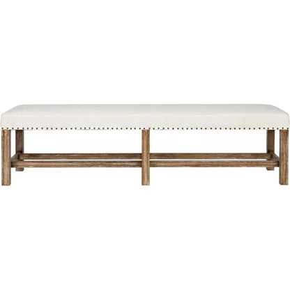 Sweden Wood Grey Wash Bench - LOOMLAN - Noir - Bedroom Benches