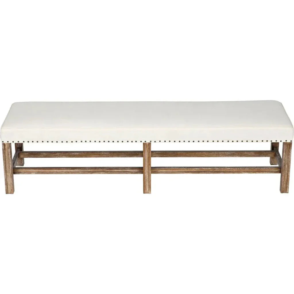 Sweden Wood Grey Wash Bench - LOOMLAN - Noir - Bedroom Benches