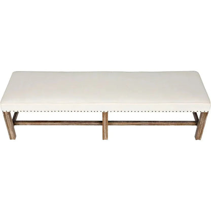 Sweden Wood Grey Wash Bench - LOOMLAN - Noir - Bedroom Benches