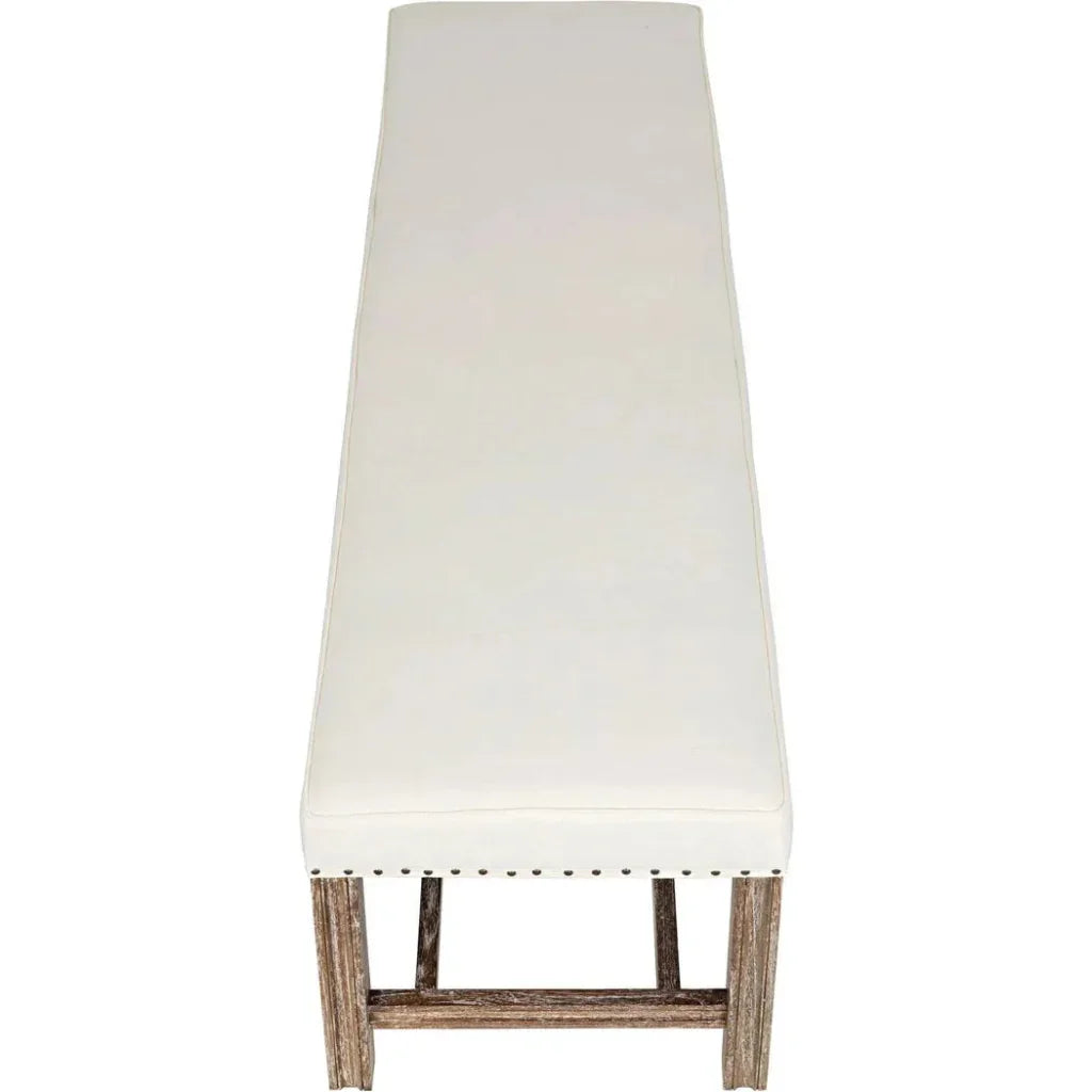 Sweden Wood Grey Wash Bench - LOOMLAN - Noir - Bedroom Benches