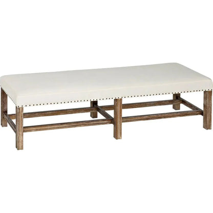 Sweden Wood Grey Wash Bench - LOOMLAN - Noir - Bedroom Benches