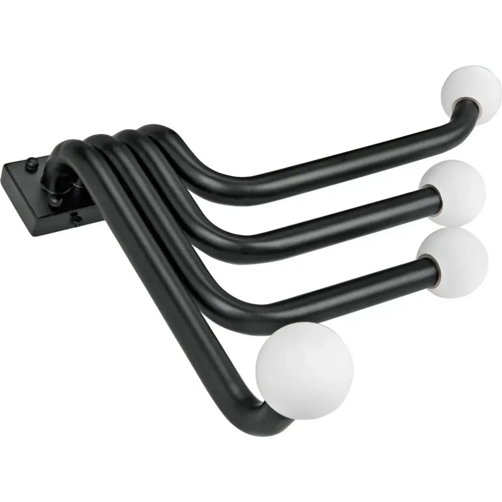 Sweeny Sconce, Black Metal - LOOMLAN - Noir - Wall Sconces