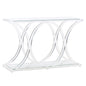 Sweeping Acrylic Rectangular Console Table