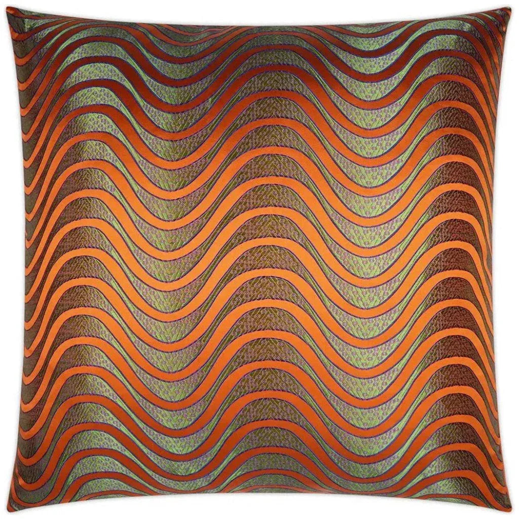Swell Abstract Orange Large Throw Pillow Insert - LOOMLAN - D.V. Kap - Throw Pillows