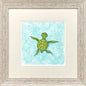 Swim Lesson Blue Framed Wall Art
