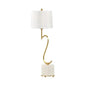 Swirl Credenza Brass And Stone Table Lamp - LOOMLAN - Wildwood - Table Lamps