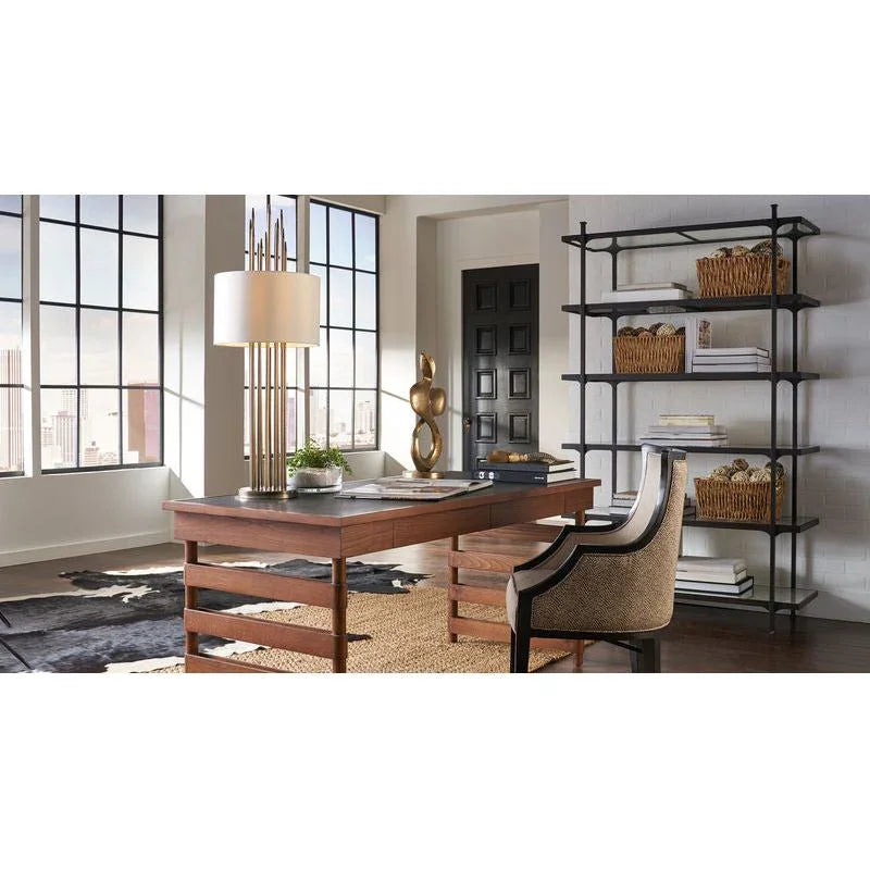 Swirl Gold Accent Contemporary Design Sculpture - LOOMLAN - Wildwood - Statues & Sculptures