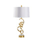 Swirl Gold Leaf Iron With Usb Port Table Lamp - LOOMLAN - Chelsea House - Table Lamps