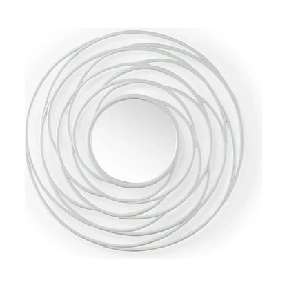 Swirl Rattan Framed Wall Mirror - LOOMLAN - Chelsea House - Wall Mirrors