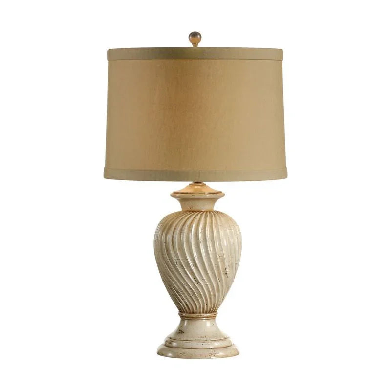 Swirled Urn Hand Decorated Table Lamp - LOOMLAN - Wildwood - Table Lamps