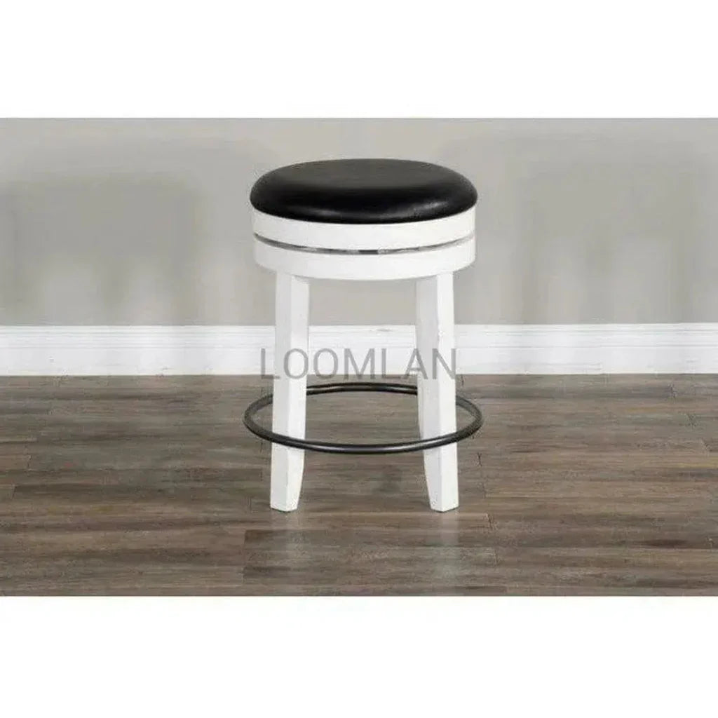 Swivel Backless Counter Height Chair - LOOMLAN - Sunny D - Counter Stools