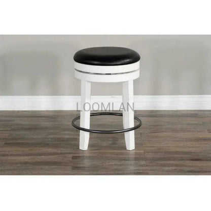 Swivel Backless Counter Height Chair - LOOMLAN - Sunny D - Counter Stools