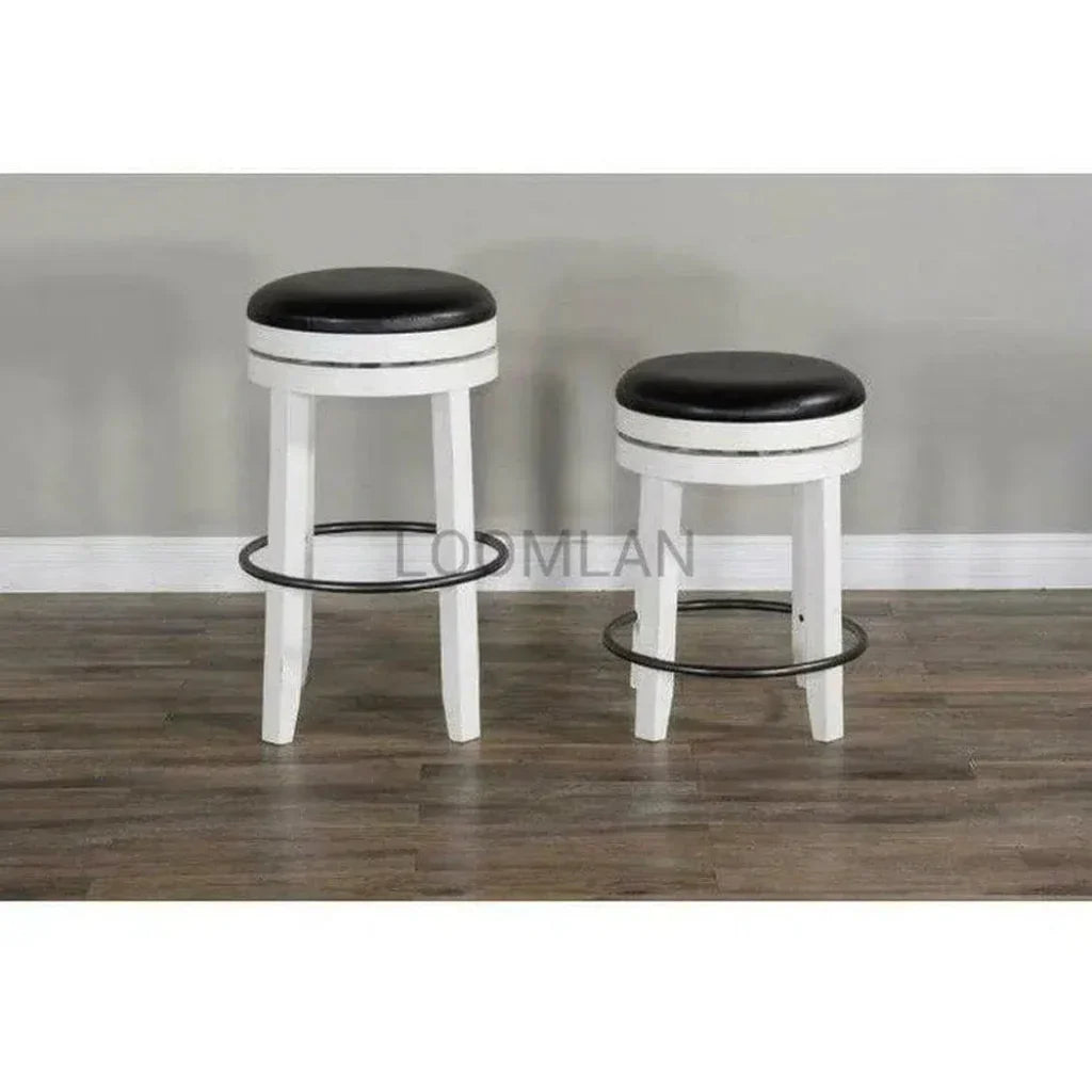 Swivel Backless Counter Height Chair - LOOMLAN - Sunny D - Counter Stools