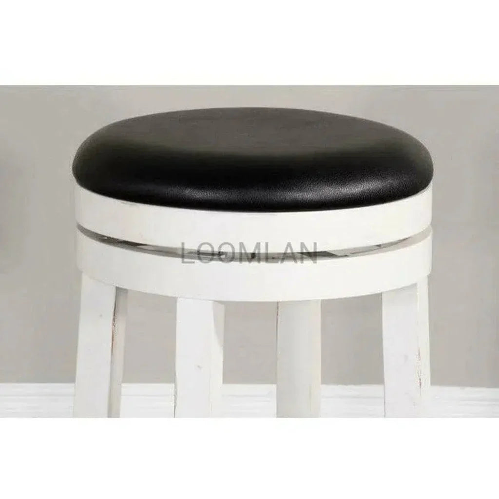 Swivel Backless Counter Height Chair - LOOMLAN - Sunny D - Counter Stools