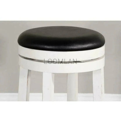 Swivel Backless Counter Height Chair - LOOMLAN - Sunny D - Counter Stools