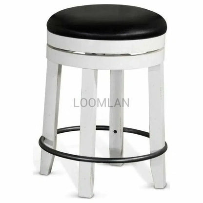 Swivel Backless Counter Height Chair - LOOMLAN - Sunny D - Counter Stools