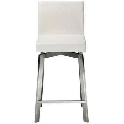 Swivel Counter Stool White Contemporary - LOOMLAN - Moe's Home - Counter Stools