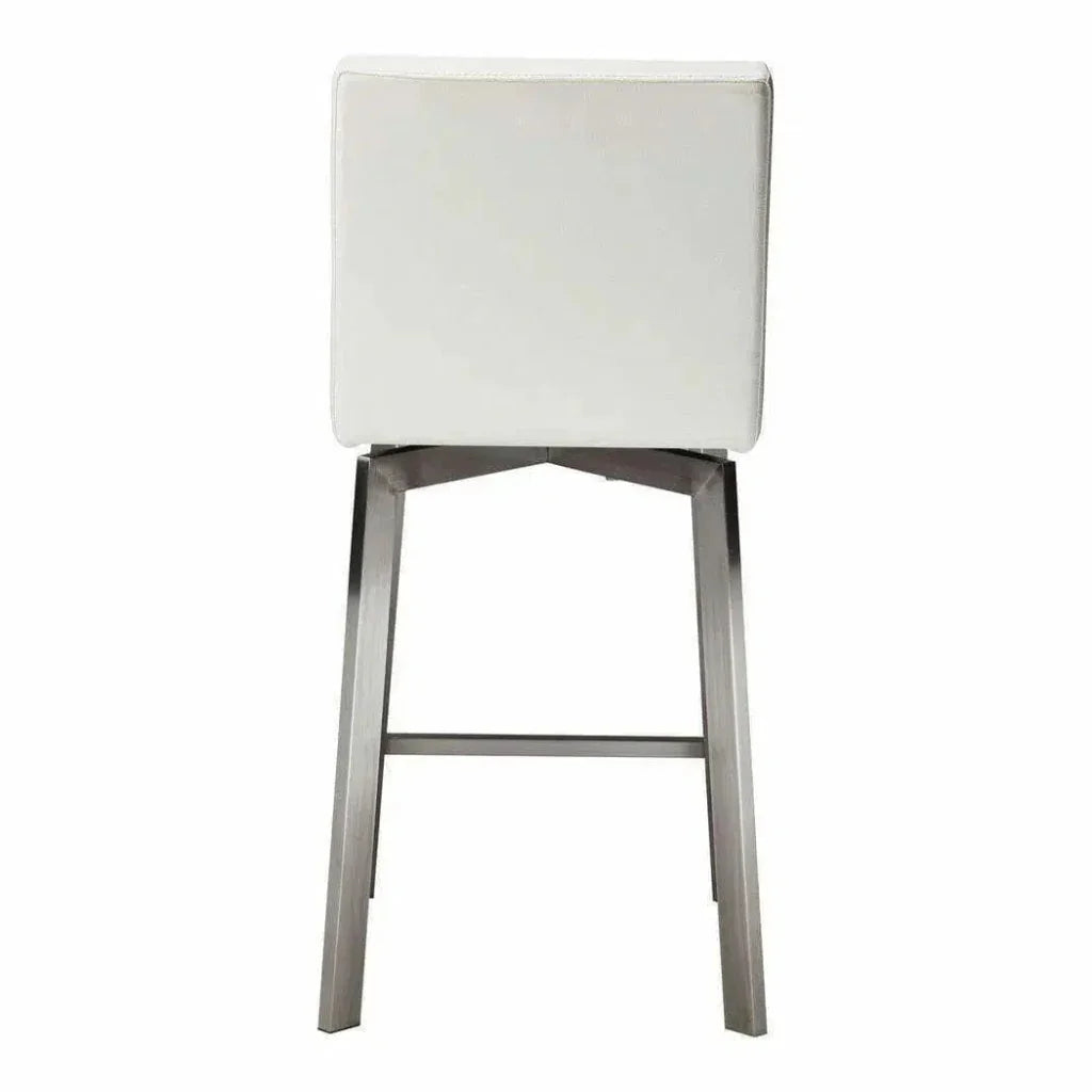 Swivel Counter Stool White Contemporary - LOOMLAN - Moe's Home - Counter Stools