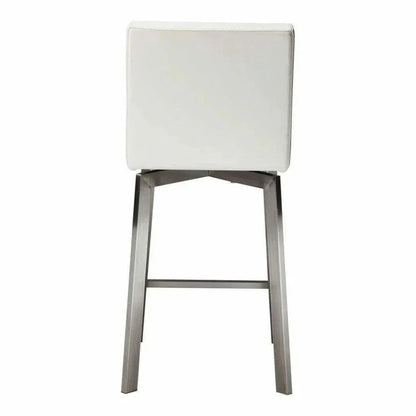 Swivel Counter Stool White Contemporary - LOOMLAN - Moe's Home - Counter Stools