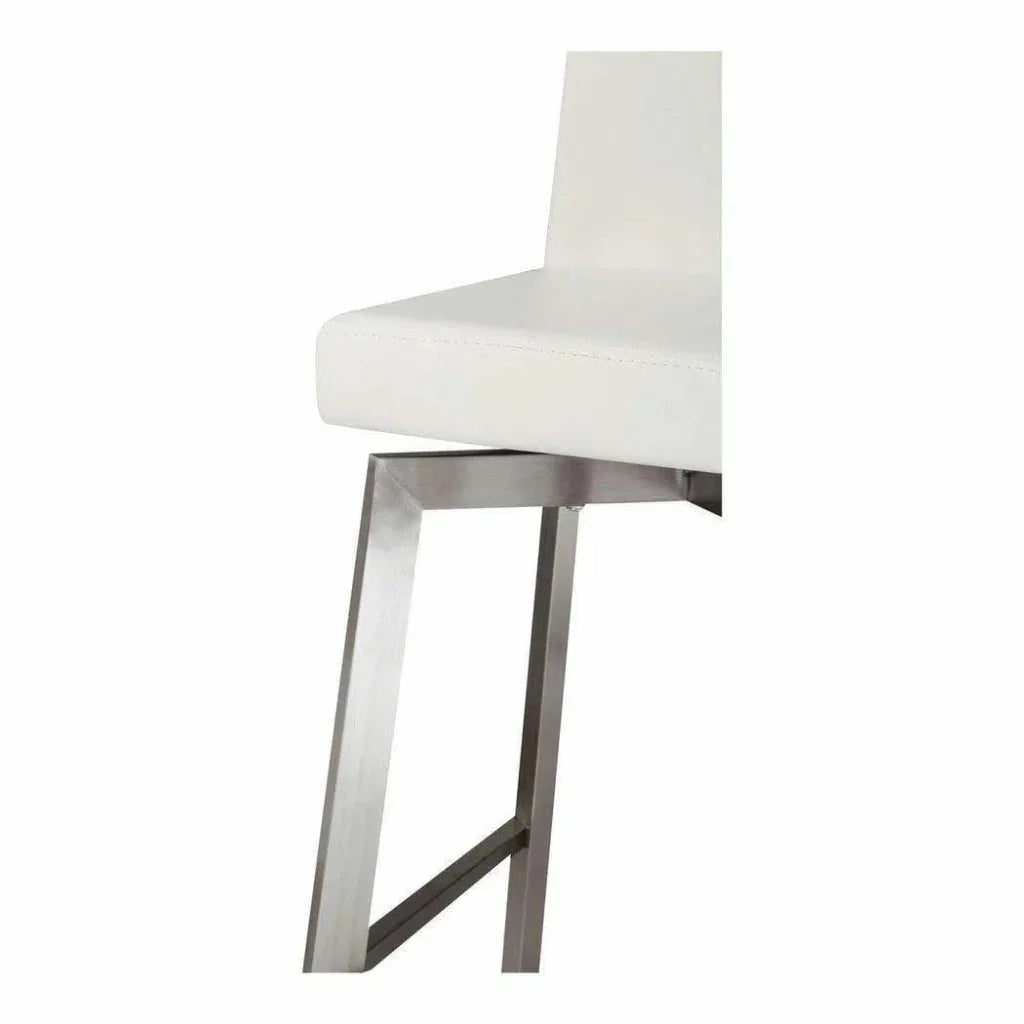 Swivel Counter Stool White Contemporary - LOOMLAN - Moe's Home - Counter Stools