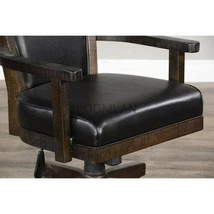 Swivel Leather Game Chair Office Chair-Office Chairs-Sunny D-LOOMLAN