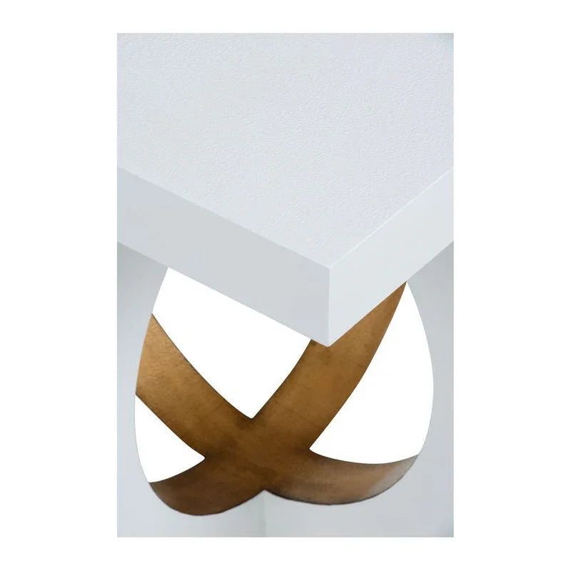 Swoop Wooden White Side Table - LOOMLAN - Chelsea House - Side Tables